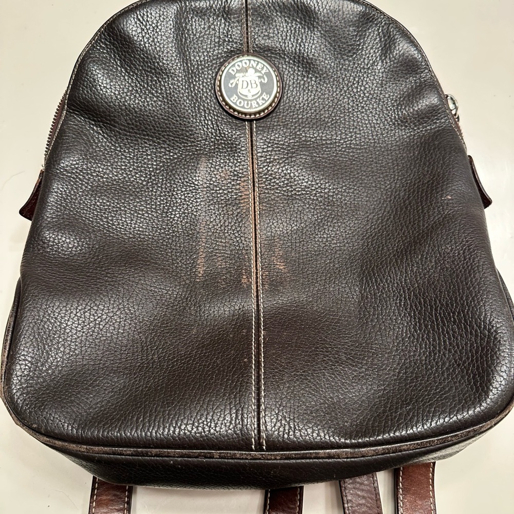 Dooney & Bourke Brown Leather Backpack